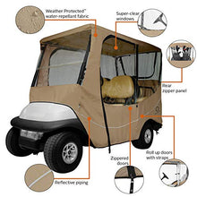 Load image into Gallery viewer, Classic Accessories Fairway Golf Cart Travel Enclosure, Khaki, Long Roof
