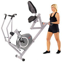 Load image into Gallery viewer, Sunny Health &amp; Fitness Magnetic Recumbent Exercise Bike, 350lb High Weight Capacity, Cross Training, Arm Exercisers, Monitor, Pulse Rate Monitoring | SF-RB4708
