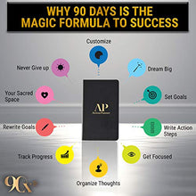 Load image into Gallery viewer, 90 Day Action Planner Daily, Weekly, Monthly Undated Calendar Goal Planning - Increases Productivity &amp; Time Management with Vision Board &amp; to Do List - Life Coaching &amp; Corporate Gifts
