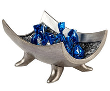 Load image into Gallery viewer, Creative Scents Schonwerk Centerpiece Bowl- Crackled Mosaic Design- Functional Table Decorations- Centerpieces for Dining/Living Room - Best Wedding/Birthday (Silver)
