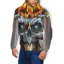 Load image into Gallery viewer, Men &amp; Boys Hoodie for Cycling Fishing Sports - Horror Skull Evil Pumpkin 3D Printed Slim Fit Pullover Sweatshirt Drawstring Novelty Tunic Top Blouse
