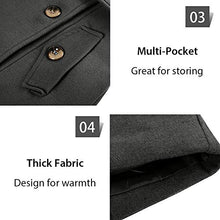 Load image into Gallery viewer, Wantdo Women's Long Pea Coat Mid Length Overcoat Warm Winter Outwear Dark Grey S
