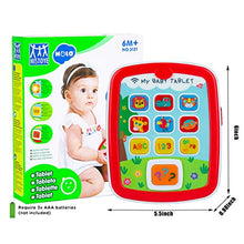 Load image into Gallery viewer, HISTOYE Baby Learning Toys Tablets for 1 + Year Old,Toddlers Educational Toys Learn to Talk, Electronic Learning Pad for 1 2 Years Old, ABC, 123, Sounds and Lights Smart Tablet for Toddlers
