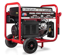 Load image into Gallery viewer, All Power America APGG10000GL 10000 Watt Dual Fuel Portable Generator with Electric Start 10000W Gas/Propane, Black/Red
