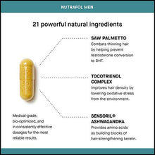 Load image into Gallery viewer, Nutrafol Men Hair Growth Supplement for Thicker, Stronger Hair (4 Capsules Per Day - 1 Month Supply)
