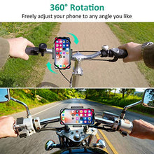 Load image into Gallery viewer, Bovon Bike Phone Mount with 360 Rotation, Anti-Shake Adjustable Motorcycle Phone Mount for Bicycle &amp; Scooter, Compatible with iPhone SE/11 Pro Max/11 Pro/11/XS/XS Max/XR/8, Samsung S20/S20 Plus
