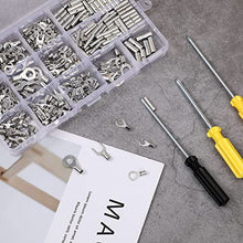 Load image into Gallery viewer, 480 Pcs Wire Gauge 22-16 16-14 12-10 Copper Ring Fork Terminals Tin Plated Non Insulated Electric Wire Connectors
