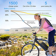 Load image into Gallery viewer, Sunbond EBike Battery 48V 11.6AH Lithium ion Rechargeable Battery with USB Port (Black), with Charger, Electric Bicycle Battery Pack Electric Bicycle Battery, Motorcycle Bicycle Batteries
