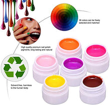 Load image into Gallery viewer, Anself 36 Colors Nail Gel Art Polish Pigment UV Gel Set ...
