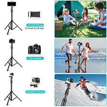 Load image into Gallery viewer, UBeesize 67'' Phone Tripod Stand &amp; Selfie Stick Tripod, All in One Professional Cell Phone Tripod, Cellphone Tripod with Wireless Remote and Phone Holder, Compatible with All Phones/Cameras
