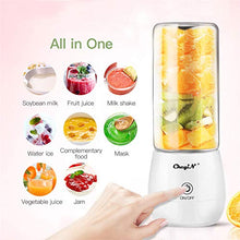 Load image into Gallery viewer, Portable Blender,inkint Personal Size Blender Juicer Cup for Shakes and Smoothies Fruit Mixer with USB Rechargeable 6 Stainless Steel Blades BPA Free 450ml
