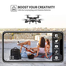 Load image into Gallery viewer, Holy Stone GPS Drone with 1080P HD Camera FPV Live Video for Adults and Kids, Quadcopter HS110G with Carrying Bag, 2 Batteries, Altitude Hold, Follow Me and Auto Return, Easy to Use for Beginner

