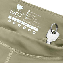 Load image into Gallery viewer, IUGA High Waist Yoga Pants with Pockets, Tummy Control, Workout Pants for Women 4 Way Stretch Yoga Leggings with Pockets (Olive, Small)
