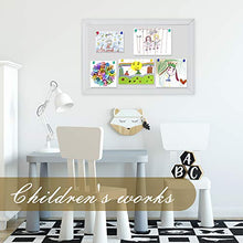 Load image into Gallery viewer, Cork Boards, 30 x 20 Inch White Bulletin Pin Vision Cork Board with White Wood Frame for Walls Home School Kindergarten Office Corkboard Supplies (Whtie)
