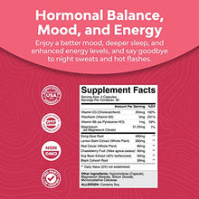 Load image into Gallery viewer, Herbal Menopause Supplement for Women - Perfect for Estrogen Balance Night Sweats &amp; Hot Flashes Menopause Relief - Black Cohosh for Menopause and Hot Flash Relief with Chasteberry &amp; Dong Quai 60ct

