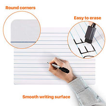Load image into Gallery viewer, MAKELLO Small Dry Erase Lap White Board Portable Double Sided Learning Board for Classroom, 4 Pack
