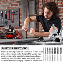 Load image into Gallery viewer, 8 Pieces Wire Brush Drill Bore Cleaning Brush Set with 1/4 Inch Hex Shank Stainless Steel Wire Twisted Brush for Drill Impact Driver, 8 Sizes
