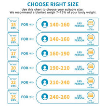Load image into Gallery viewer, Fabula Life Adult Weighted Blanket(15lbs, 72”x48”, Full Size) for People Weigh Around 140lbs| Weighted Blanket Adult| Cotton Heavy Cozy Blanket| Premium Glass Beads| Calm Deep Sleep
