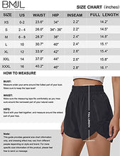 Load image into Gallery viewer, BMJL Women's Running Shorts Elastic High Waisted Shorts Pocket Sporty Workout Shorts Quick Dry Athletic Shorts Pants(L,Purple)
