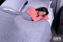 Load image into Gallery viewer, SAFR Home Therapy Weighted Blanket &amp; Removable Cover (60"x80" | 15lbs, Grey)
