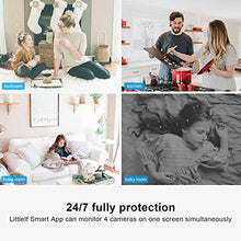 Load image into Gallery viewer, Indoor Security Camera, Littlelf 1080P Home WiFi Wireless IP Camera for Pet/Baby Monitor with Motion Tracking, 2-Way Audio, Night Vision Cloud (Black)
