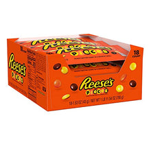 Load image into Gallery viewer, REESE'S PIECES Peanut Butter Candy, Movie Snacks, 1.53 oz Bags (18 Count)
