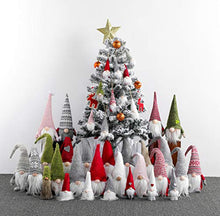 Load image into Gallery viewer, Christmas Tree Hanging Gnomes Ornaments Set of 10, Swedish Handmade Plush Gnomes Santa Elf Hanging Home Decorations Holiday Decor
