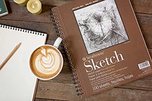 Load image into Gallery viewer, White 400 Series Sketch Pad, 9"x12" Wire Bound, 100 Sheets (1-Pack)
