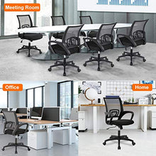 Load image into Gallery viewer, Office Chair Ergonomic Desk Chair Mesh Computer Chair with Lumbar Support Armrest Executive Rolling Swivel Adjustable Mid Back Task Chair for Women Adults, Black
