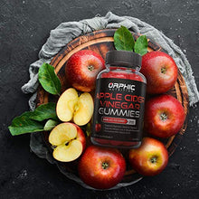 Load image into Gallery viewer, Apple Cider Vinegar Gummies - 1000mg - Formulated for Weight Loss, Energy Boost &amp; Gut Health - Supports Digestion, Detox &amp; Cleansing - Natural ACV Gummies W/ VIT B12, Beetroot &amp; Pomegranate
