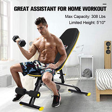 Load image into Gallery viewer, Adjustable Weight Bench for Home Gym, Doufit WB-01 Foldable Workout Bench Press, Indoor Multi-Purpose Exercise Incline Decline Bench
