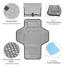 Load image into Gallery viewer, Portable Changing Pad for Baby|Travel baby changing pads for Moms, Dads|Waterproof Portable Changing Mat with Built-in Pillow|Excellent Baby Shower/Registry Gifts
