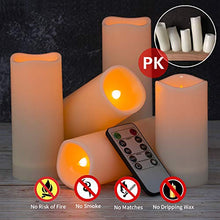 Load image into Gallery viewer, Enido Flameless Candles Led Candles Pack of 12 Battery Candles (D2.15'' x H4''5''6'') Waterproof Outdoor Indoor Candles with 10-Key Remotes and Cycling 24 Hours Timer (Plastic)
