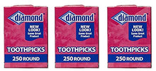 Load image into Gallery viewer, Diamond Round Toothpicks, Pack of 750
