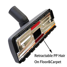 Load image into Gallery viewer, EZ SPARES 1 1/4 inch 32mm Universal Vacuum Cleaner Euro Floor Brush Head Brush Attachment for Floor and Carpet Combo Tool New Designed to Fit Hoover, Eureka, Rainbow,Kenmore,Shop VAC
