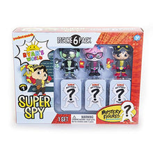 Load image into Gallery viewer, Ryan’s World Super Spy 6 Pack Figures, Mystery Toy, Spy Theme, Mystery Figures, 6 of 8 Possible Figures, Secret Agent, Kids Toy, Accessories, [Amazon Exclusive]

