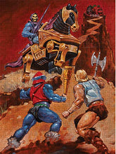 Load image into Gallery viewer, Masters of The Universe Mattel Jigsaw Puzzle with 500 Interlocking Pieces &amp; Mini-Poster Featuring He-Man &amp; Skeletor, Gift for Collectors &amp; Kids Ages 8 Years Old &amp; Up
