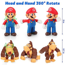Load image into Gallery viewer, 6 Pack 5.1inch Cartoon Movie Figures Toys, Super Character Action Figures for Kids, Collectible Figurine Gifts Decoration Figures Toy
