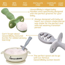 Load image into Gallery viewer, Baby First Stage Spoon Set | 3 Piece BPA Free Silicone Dipping Chewable Self Feeding Toddler Utensils | Baby Led Weaning Spoon for Kids Ages 6 Months+ | Second Stage Training
