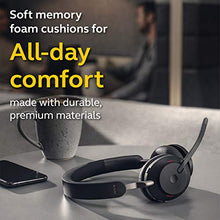 Load image into Gallery viewer, Jabra Evolve2 65 UC Wireless Headphones with Link380a, Stereo, Black – Wireless Bluetooth Headset for Calls and Music, 37 Hours of Battery Life, Passive Noise Cancelling Headphones
