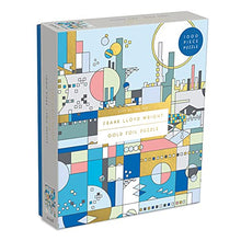Load image into Gallery viewer, Frank Lloyd Wright City by The Sea Jigsaw Puzzle, 1,000 Pieces, 27” x 20” – Art Puzzle Featuring Wright’s Stunning Illustrations with Foil Accents, Thick, Sturdy Pieces, Challenging Family Activity
