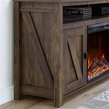 Load image into Gallery viewer, Ameriwood Home Farmington Electric Fireplace TV Console for TVs up to 60", Rustic
