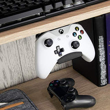 Load image into Gallery viewer, Gamepad Under The Desk Mount Holder Hanger for Xbox One, Switch, PS4, PC, Steam, Steelseries &amp; Most Game Controllers, No Screws, VHB Tape, by Brainwavz (Black, Improved Adheasion Nov2019)
