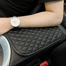 Load image into Gallery viewer, Hadwoer Center Console Pad, Black Universal Waterproof PU Leather Car Armrest Seat Box Cover Protector for Most Vehicle, SUV, Truck, Car
