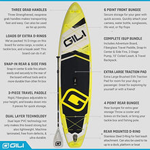 Load image into Gallery viewer, GILI Adventure Inflatable Stand Up Paddle Board: Lightweight, Durable Touring SUP: Wide &amp; Stable Stance 11' x 32" x 6" Thick (Yellow)
