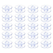 Load image into Gallery viewer, Hekisn Sewing Machine and Embroidery Bobbins, SA156 Bobbins for Brother, Class 15 Transparent Sewing Bobbins (30 Pack)
