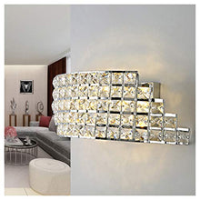 Load image into Gallery viewer, Wen long shop Modern LED Wall Lamp Bedside Diamond Crystal Wall Light Aisle Lights for Bedroom Dining Room Living Room
