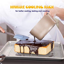 Load image into Gallery viewer, Hiware 2-Pack Cooling Racks for Baking - 10" x 15" - Stainless Steel Wire Cookie Rack Fits Jelly Roll Sheet Pan, Oven Safe for Cooking, Roasting, Grilling

