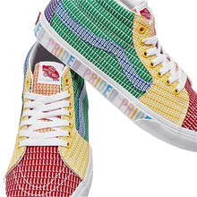 Load image into Gallery viewer, Vans SK8-MID (Pride) Multi/White Men's Skate Shoes Size 9.5
