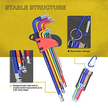 Load image into Gallery viewer, KOTTO Hex Key Allen Wrench Set, Metric, Imperial, Torx, Star Long Arm Ball End Hex Key Set Tools, Industrial Grade Allen Wrench Set with Storage Bag
